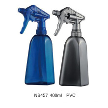 Botella del rociador del disparador del PVC 400ml para limpiar (NB457)